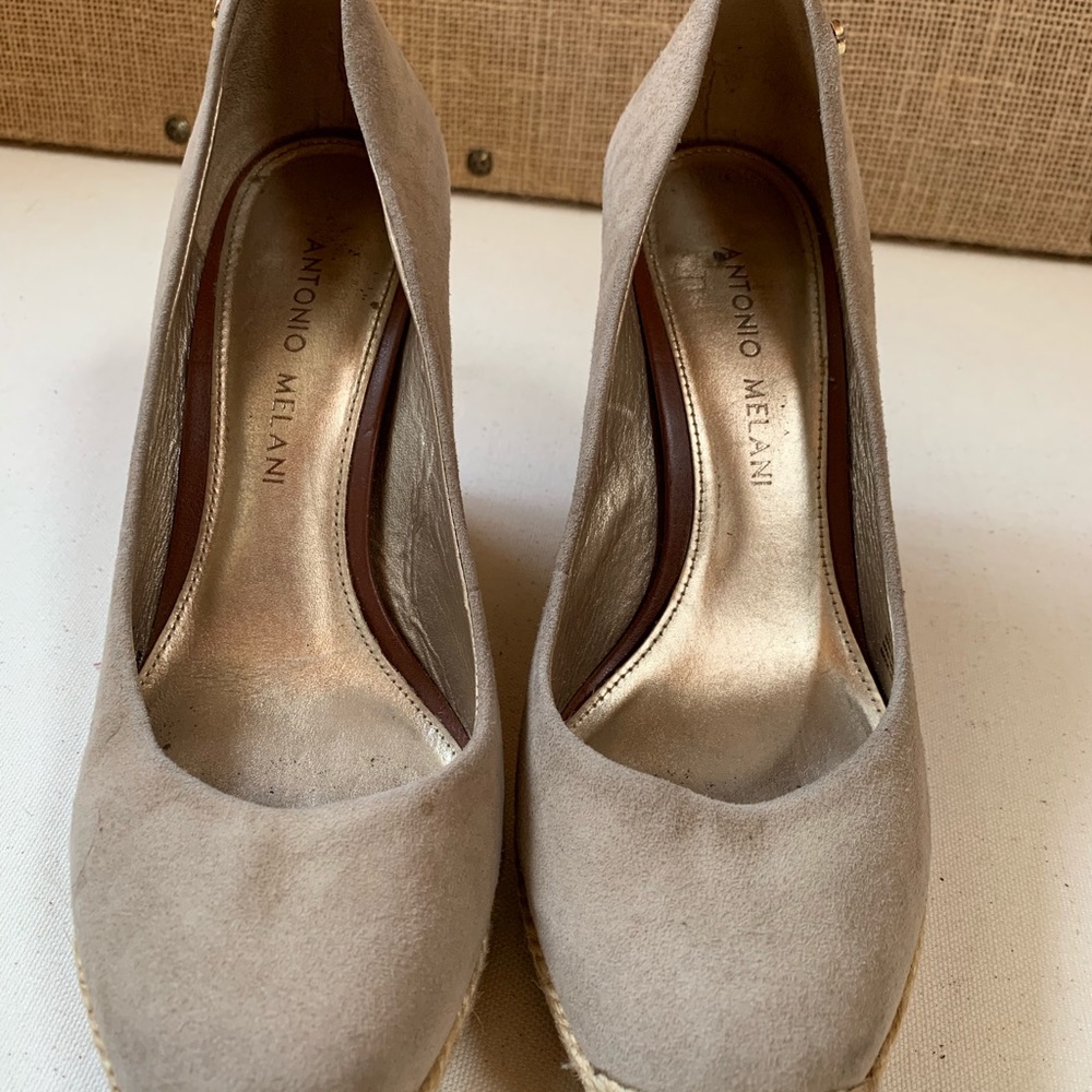 Antonio Melani Tan Suede Espadrille/Wedge - Picture 4 of 8